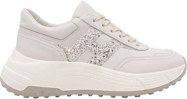Hogan Hi-Fi Glitter Logo Sneakers