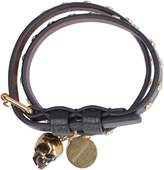 Thumbnail for your product : Alexander McQueen Leather Bracelet With Medallion And Skull