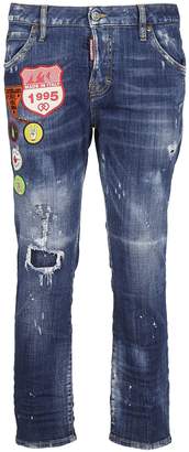 DSQUARED2 Cool Girl Patched Jeans