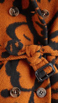 Thumbnail for your product : Burberry Thistle Motif Wool Cashmere Trench Coat