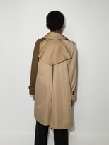 Thumbnail for your product : Sacai Two-Tone Asymmetric Belted Trench Coat
