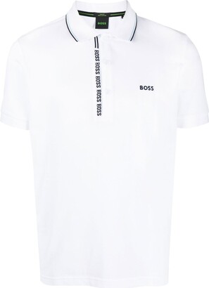 HUGO BOSS Logo-Embroidered Polo Shirt