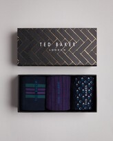 Thumbnail for your product : Ted Baker VERTTK Three Pack Of Socks