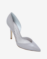 Thumbnail for your product : Jean-Michel Cazabat Exclusive Ebba D'Orsay Leather Pump: Grey