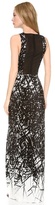 Thumbnail for your product : Yigal Azrouel Branch Border Print Gown