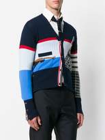 Thumbnail for your product : Thom Browne 4-Bar Poolside Intarsia Cardigan