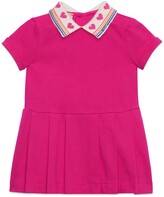 Thumbnail for your product : Gucci Baby cotton dress with hearts and stripes