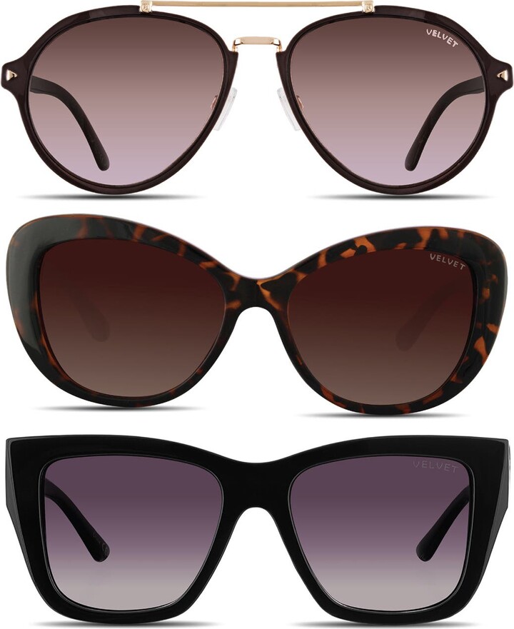 Velvet Eyewear Oval Face Shape Sunglass Style Box