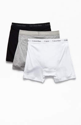 Calvin Klein White Three Pack Boxer Briefs
