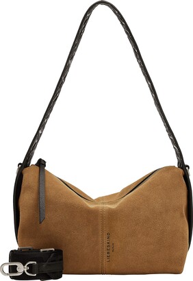 tan leather slouch hobo bolsa
