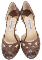 Thumbnail for your product : Jimmy Choo Embossed d'Orsay Pumps