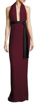 Thumbnail for your product : SOLACE London Laryn Pleated Halter Gown
