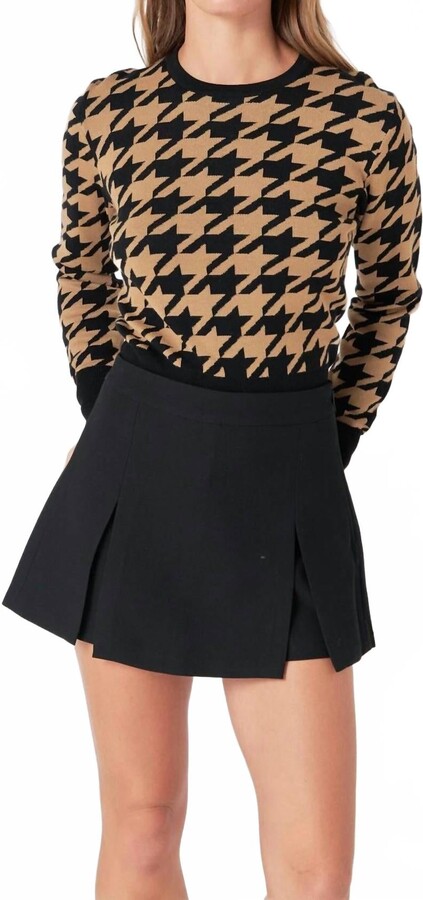 Endless Rose High Waisted Skort In Black