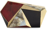 Thumbnail for your product : Rafe Azura Asymmetric Minaudiere, Red/Black/Gold
