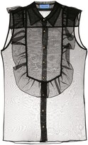 Thumbnail for your product : macgraw Bonnie sleeveless sheer blouse