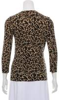 Thumbnail for your product : Tory Burch Lightweight Leopard Cardigan