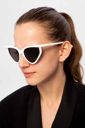 Balenciaga Sunglasses With Logo Women's White - ShopStyle