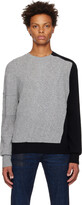 Thumbnail for your product : Neil Barrett Gray Hybrid Misplaced Sweater
