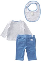 Thumbnail for your product : Absorba 7 For All Mankind Tee, Bib, & Pant Set (Baby Boys)