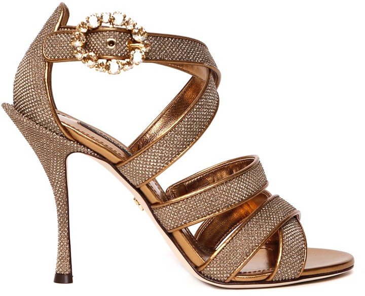 bronze glitter shoes