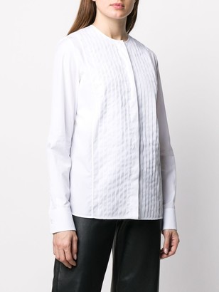 No.21 Button-Front Pleated Shirt