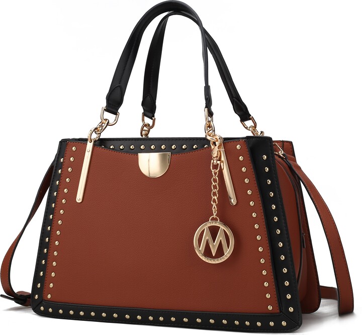 Mkf Collection By Mia K. Aubrey Vegan Leather Multi Compartment Satchel