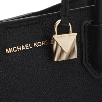 Michael Kors Annie Medium Black Pebble Leather Tote Bag