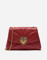 Thumbnail for your product : Dolce & Gabbana Large Devotion Shoulder Bag In Quilted Nappa Leather