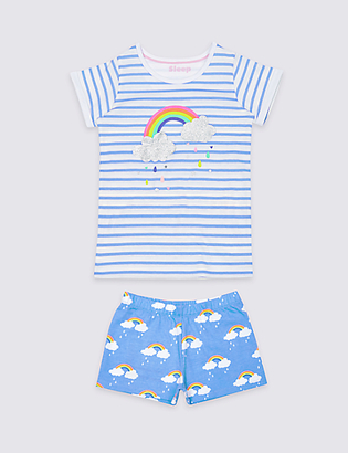 Marks and Spencer Pure Cotton Short Pyjamas (3 Months - 8 Years)