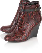 Thumbnail for your product : Lotus Aiken animal print shoe boots