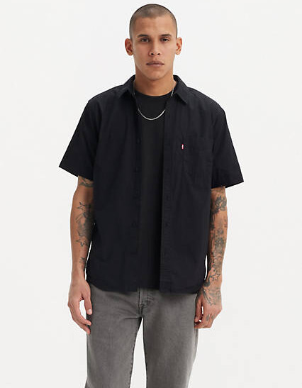 Levi's Men's Black Short Sleeve Shirts | ShopStyle