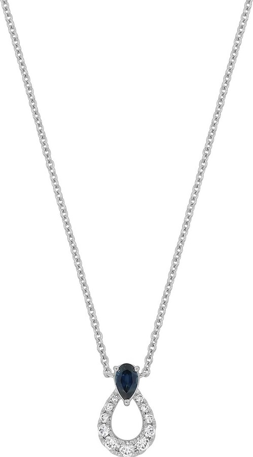 Bony Levy 18K 0.46 Ct. Tw. Diamond & Sapphire Necklace