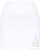 Thumbnail for your product : PrettyLittleThing White Diamond Split Mini Skirt