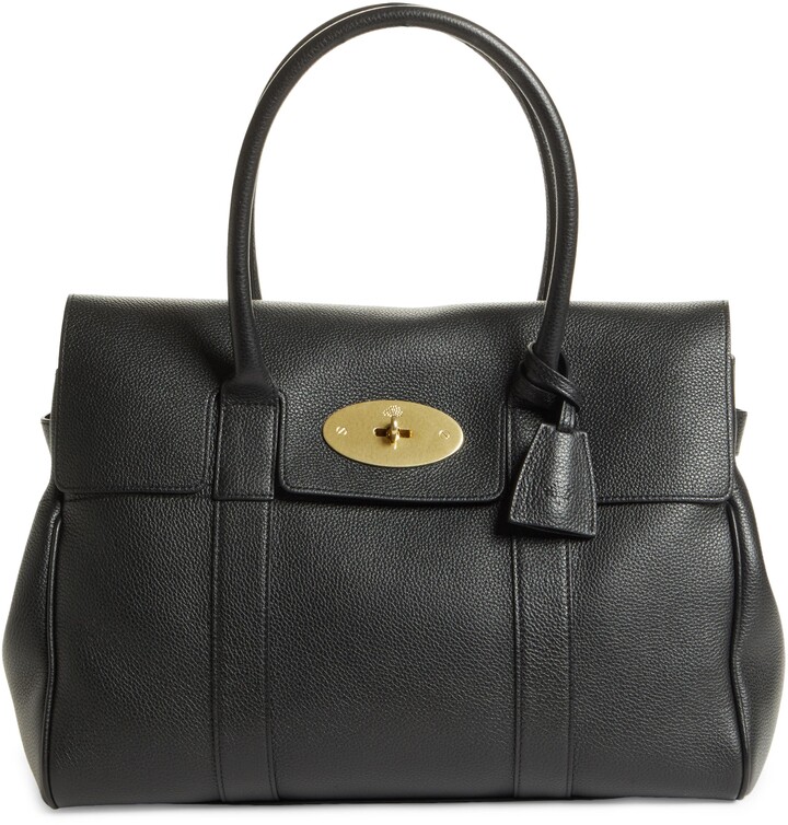 Mulberry Bayswater Pebbled Leather Satchel - ShopStyle