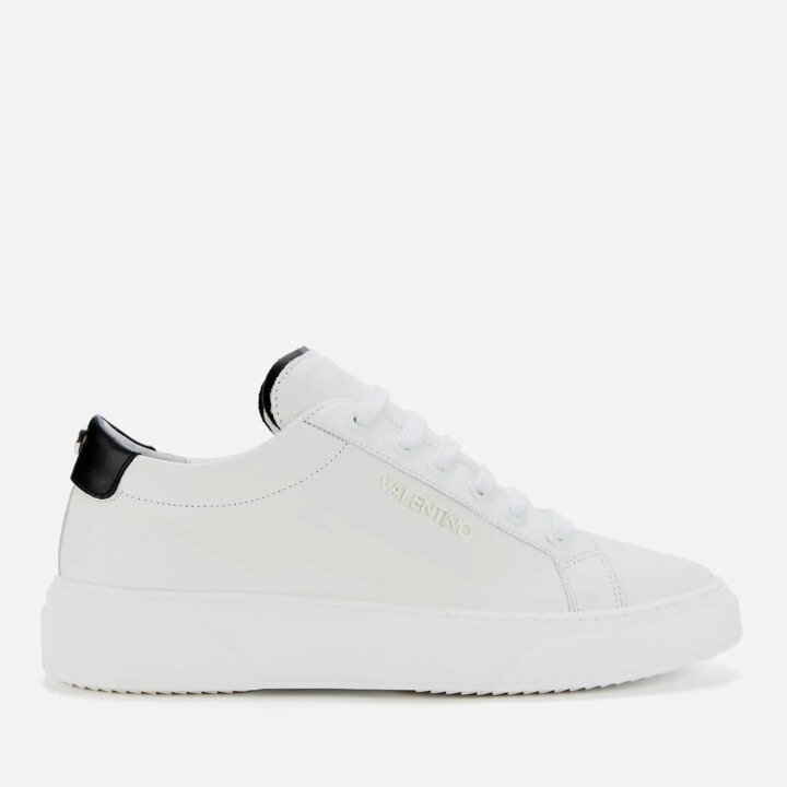 Valentino Shoes Men's Leather Chunky Trainers - White/Black - ShopStyle