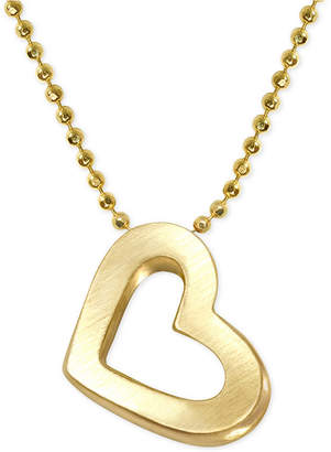 Alex Woo Heart Pendant Necklace in 14k Gold