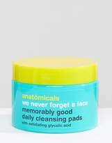 Thumbnail for your product : Anatomicals We Never Forget A Face - Glycolic Face Cleansing Pads X 60 Wipes