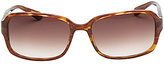 Thumbnail for your product : Liz Claiborne Rectangular Frame Sunglasses with Logo Arm - Gold