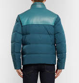 Thumbnail for your product : Bottega Veneta Panelled Intrecciato Leather And Shell Quilted Down Jacket