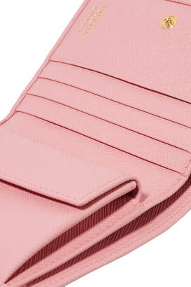 Prada Textured-leather Wallet - Baby pink
