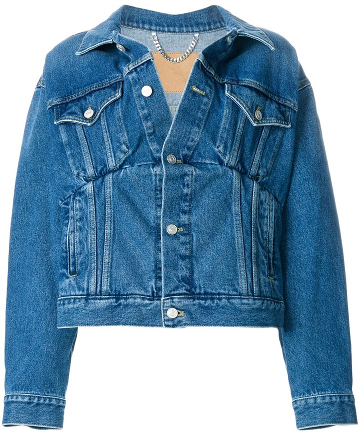 Balenciaga Swing denim jacket ShopStyle