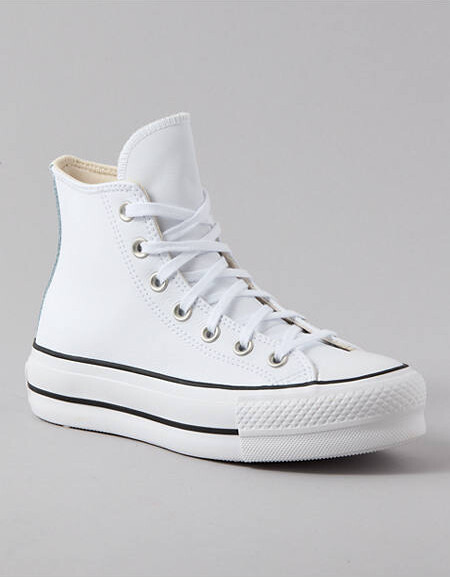 AE Converse Chuck Taylor Leather All Star Platform Lift High-Top Sneaker