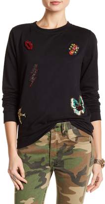 Romeo & Juliet Couture Crew Neck Beaded Pullover