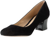 Thumbnail for your product : Cole Haan Chelsea Suede Low-Heel Pump, Black
