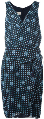 Armani Collezioni printed wrap dress - women - Polyester/Spandex/Elastane/Polyacrylic - 46