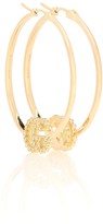 Thumbnail for your product : Gucci GG Running 18kt gold hoop earrings with diamonds
