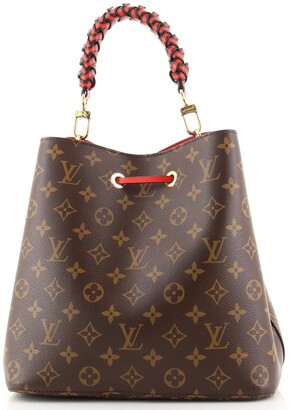 Louis Vuitton Braided Handle NeoNoe Handbag Monogram Canvas MM
