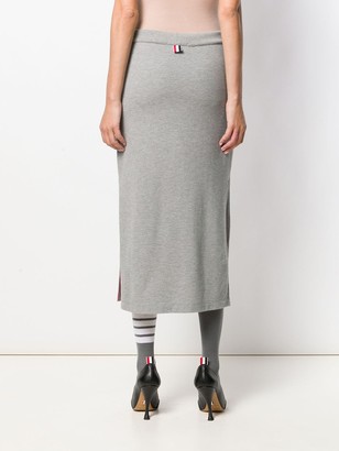 Thom Browne Sequin-Floral Skirt