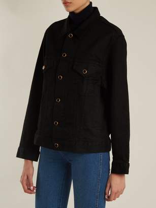 KHAITE Cate Oversized Denim Jacket - Womens - Black