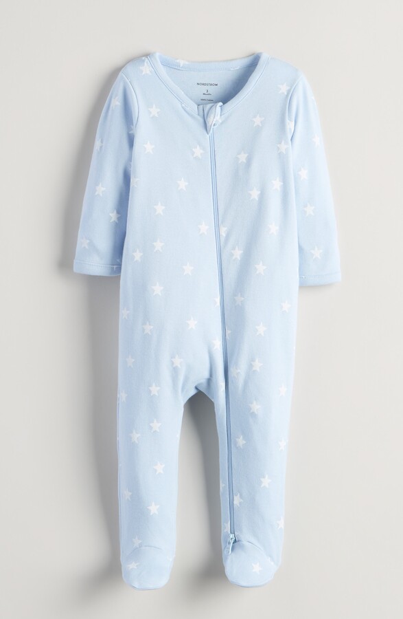 Nordstrom Print Cotton Footie Romper